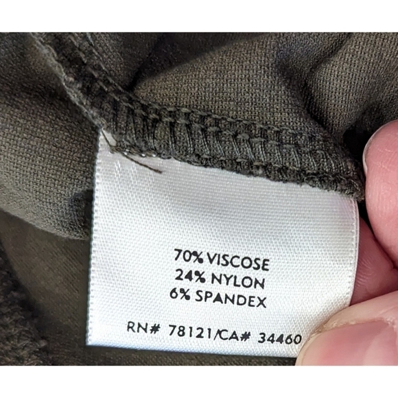 Eileen Fisher Olive Green Brown Viscose Pull On Pants Size Medium - Picture 3 of 7